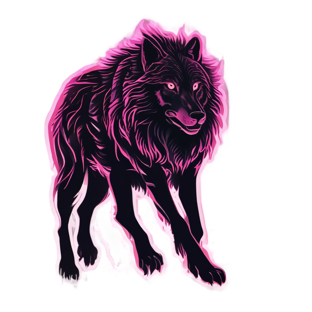 Gliding Neon Shade — wildlife stickers