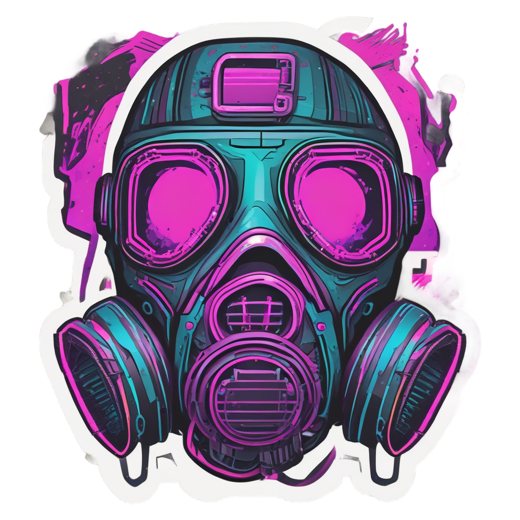 Glitch Gas Mask — gas mask stickers