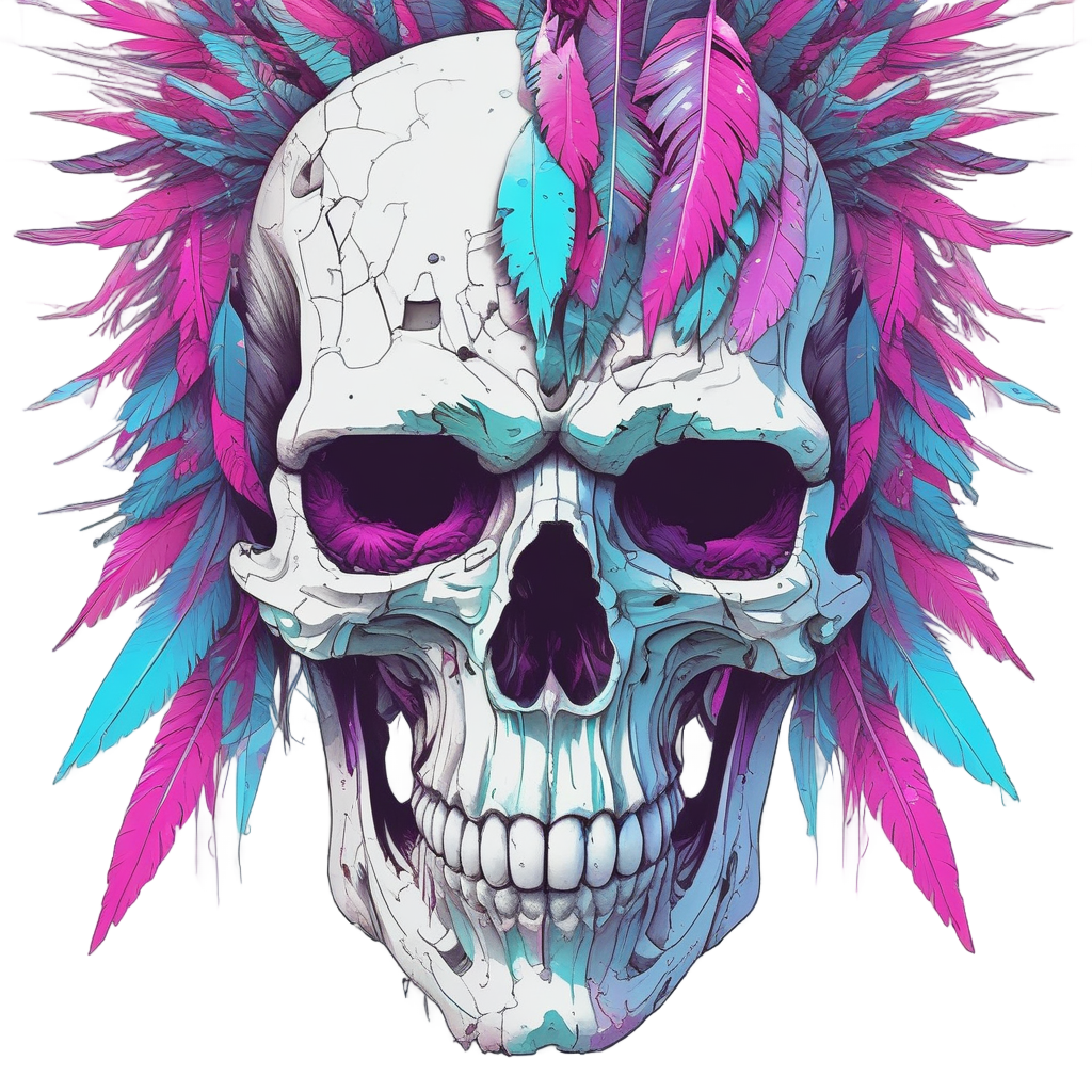 Glitch War Remnant — war-paint skull stickers