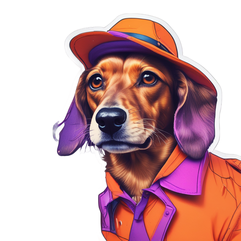 Glow-in-Dark Detective — dogs stickers