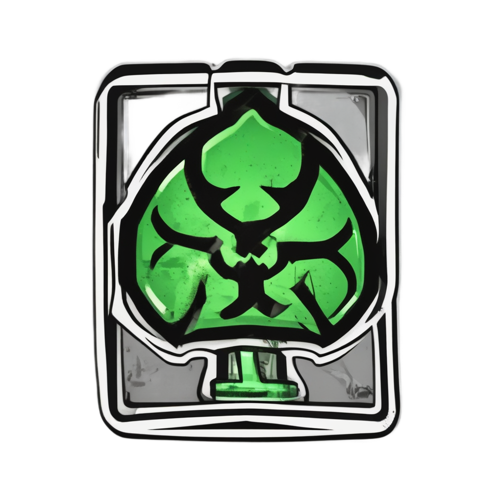 Glow-in-the-Dark Vial — biohazard stickers