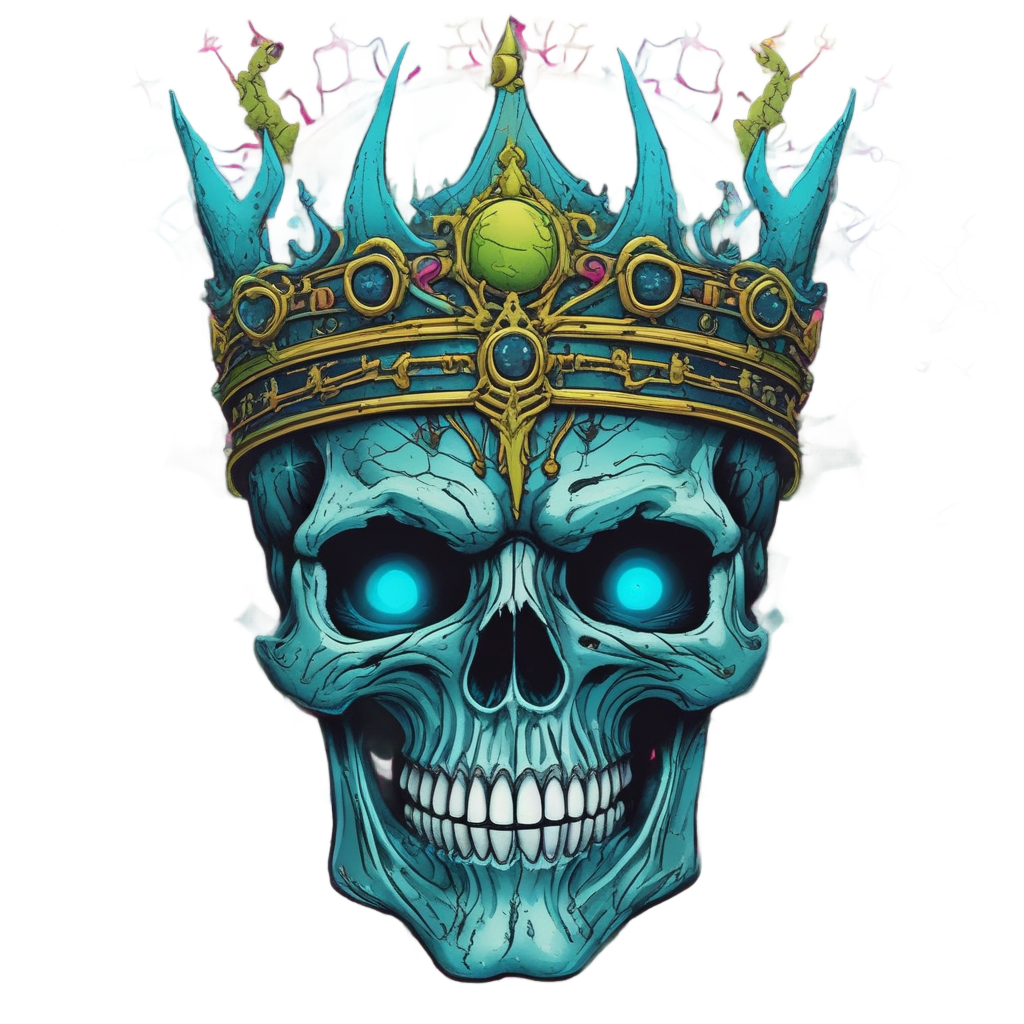 Glowing-Skull Chain Siren — barbed wire stickers