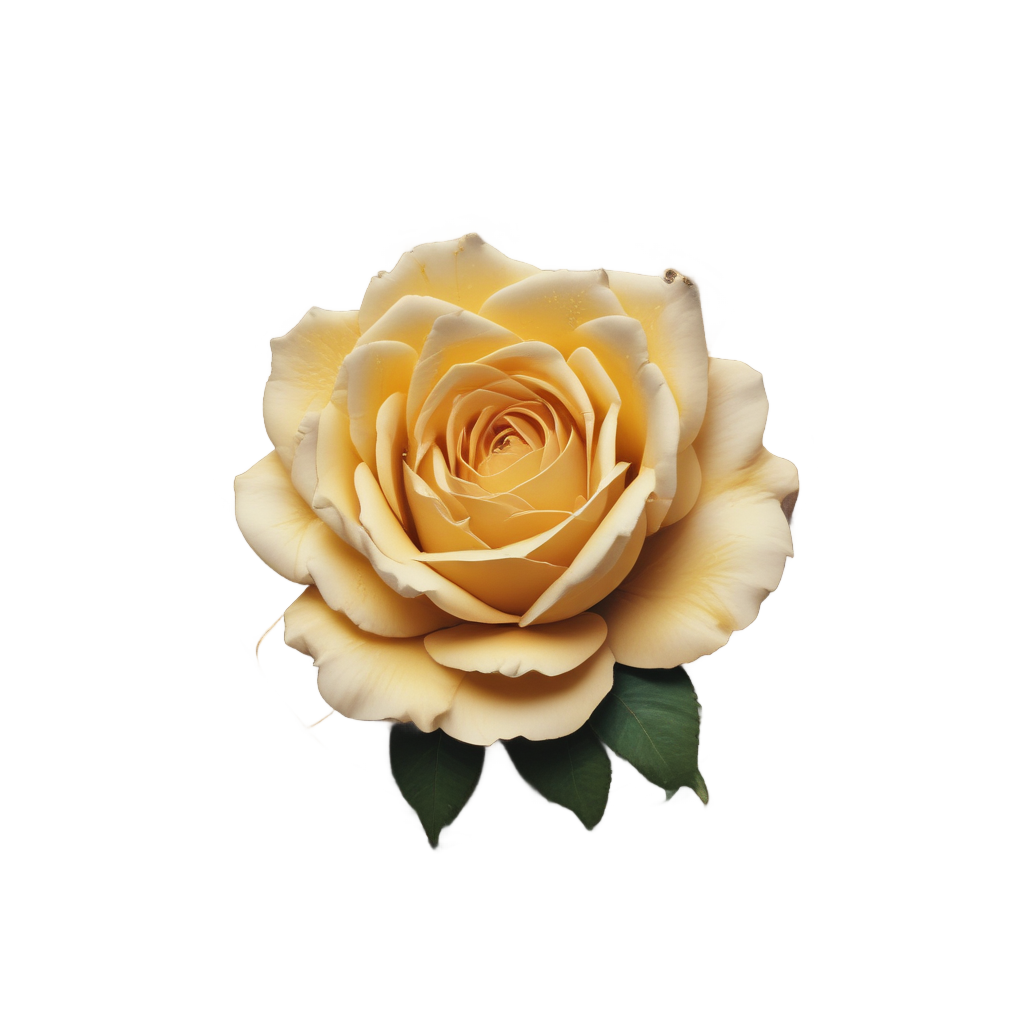 Golden Rose Frame — pressed flowers stickers