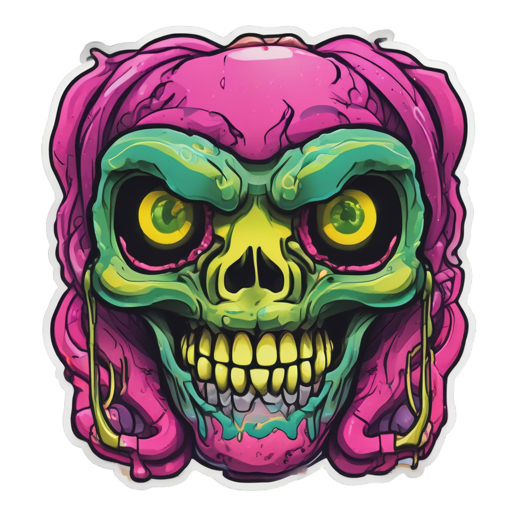 Graffiti Viper Grin — funny & humor stickers