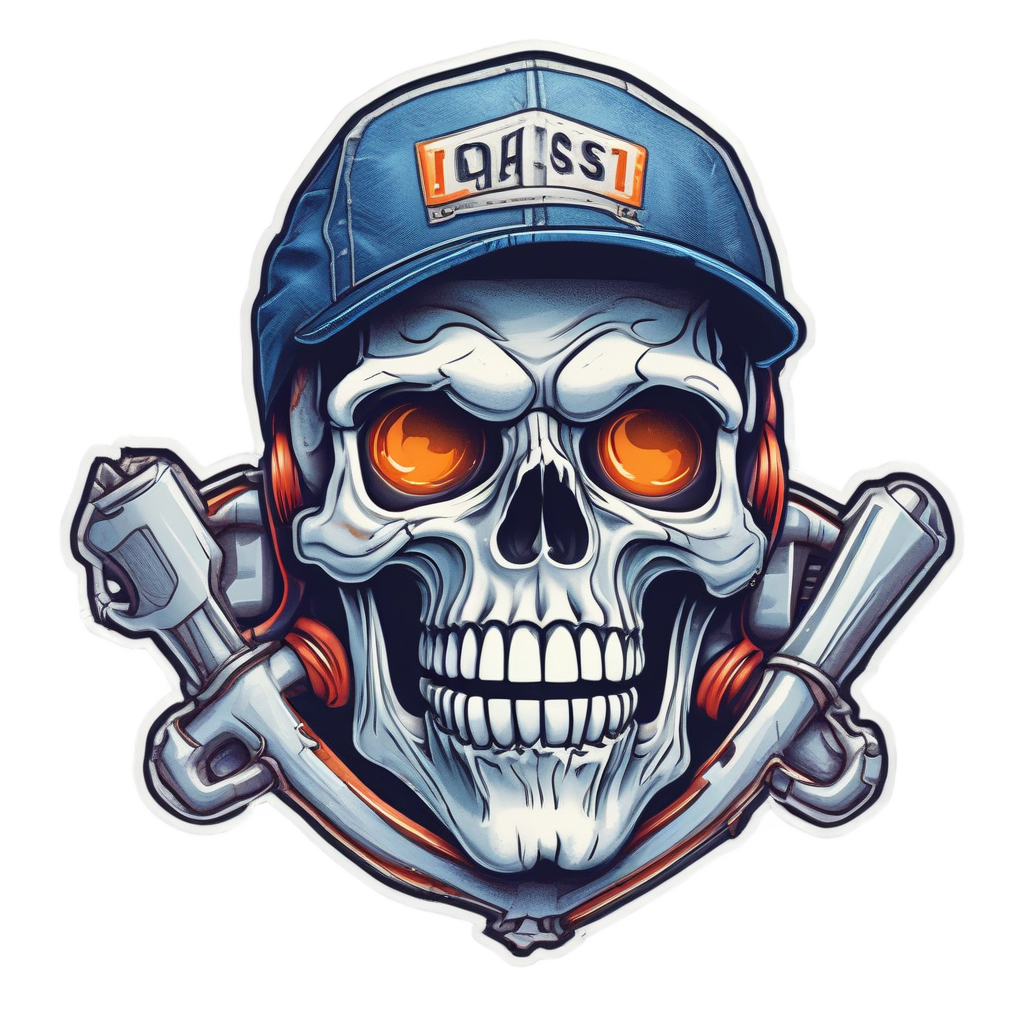 Grease Monkey Jawbone — funny & humor stickers