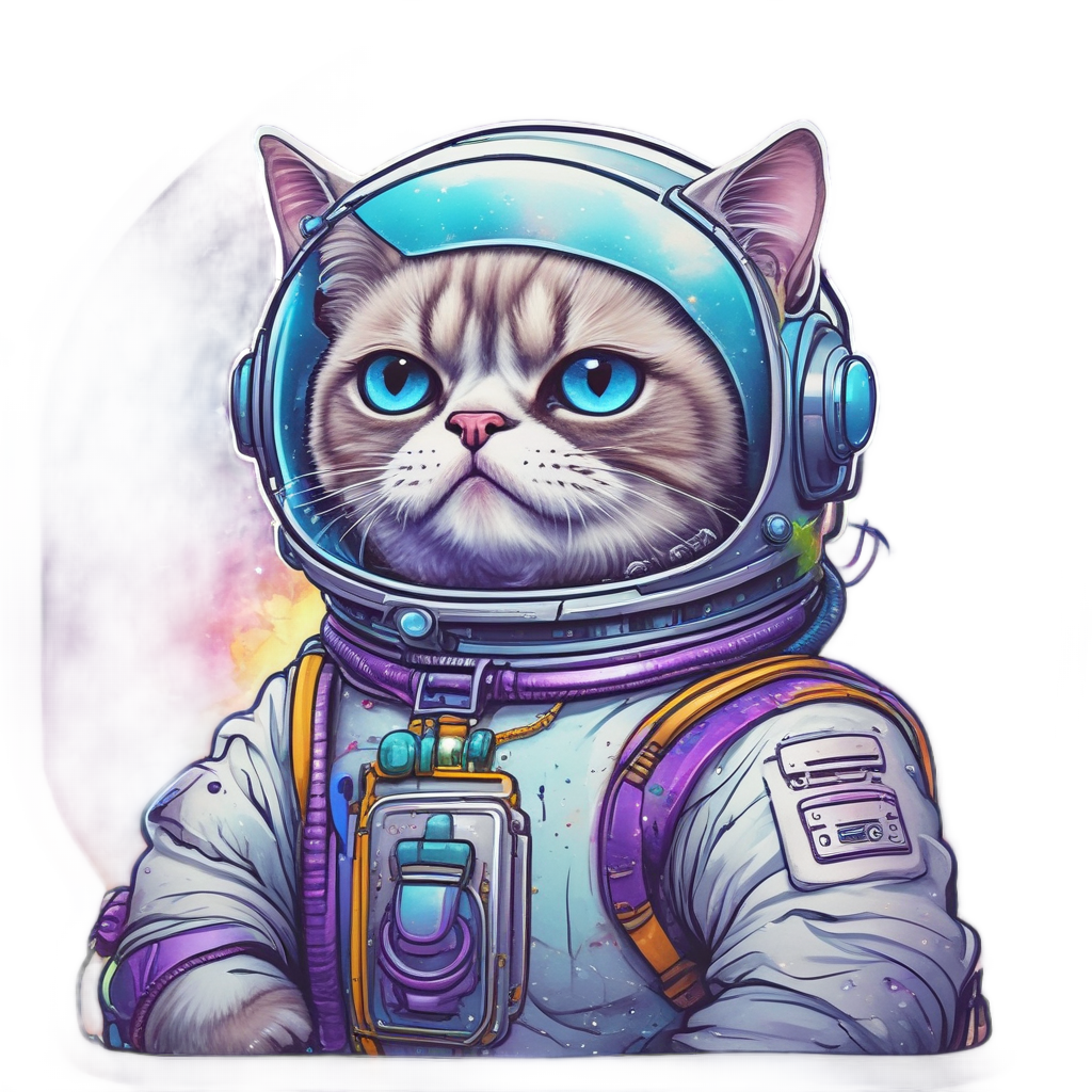 Grumpy Cat Astronaut — cats stickers