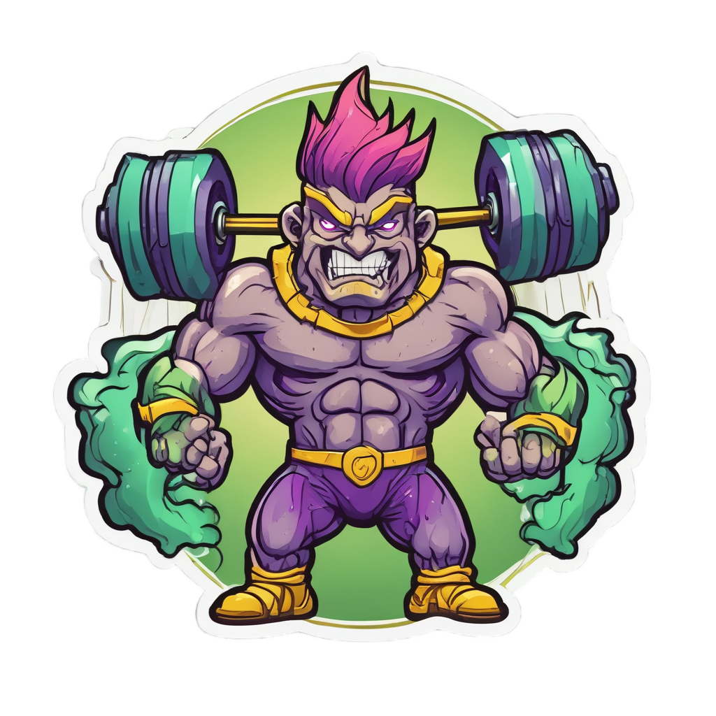 Gym Bolt Powerlifting — high voltage stickers