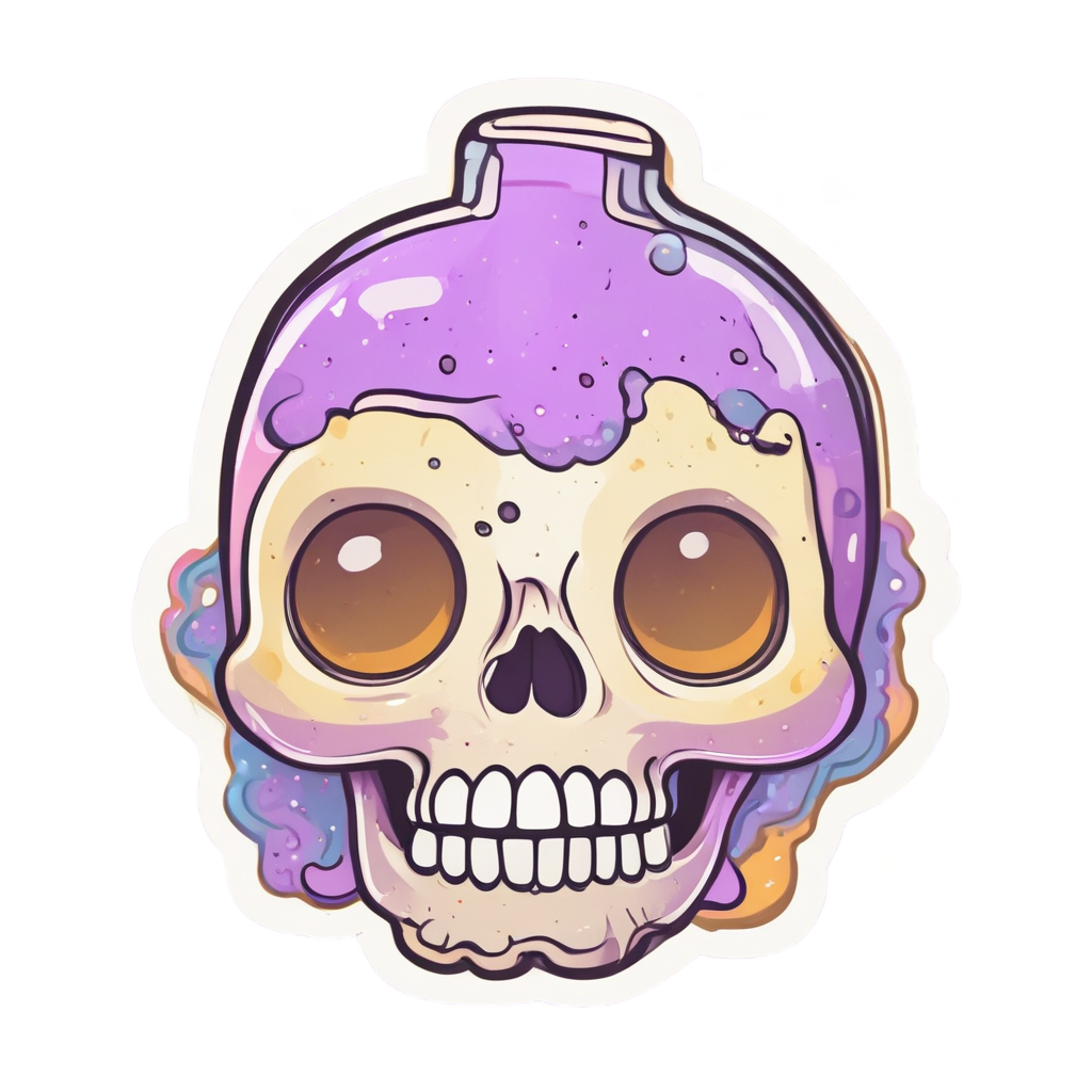 Happy Fuel Skull Ghost — ghost stickers