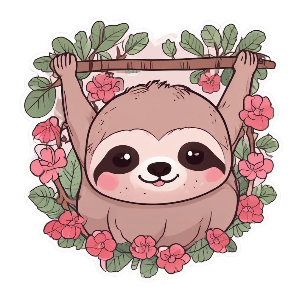 Heart Antler Sloth — tactical & outdoor stickers