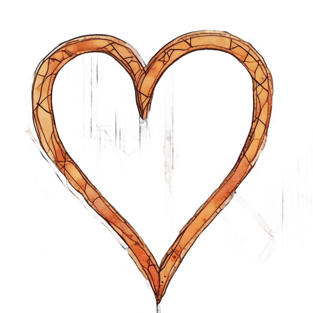 Heart with Maze Inside — barbed wire stickers