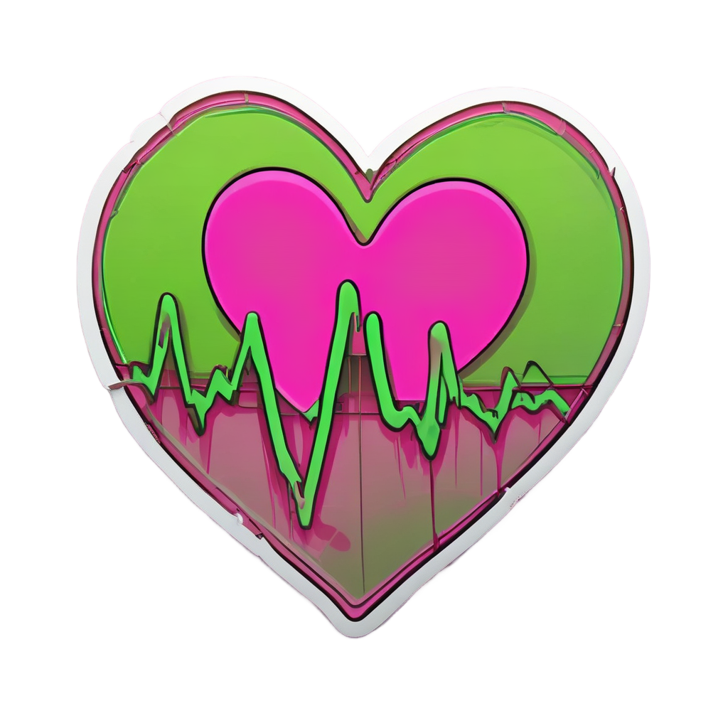 Heartbeat Monitor Love — music stickers