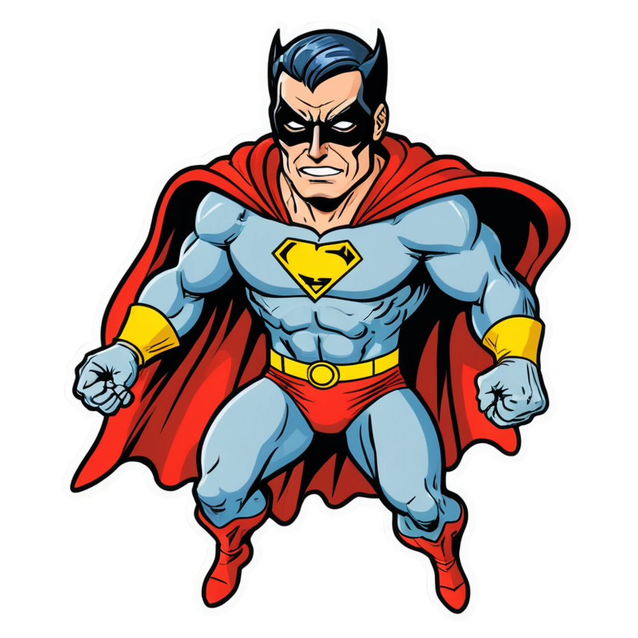 Caped Original (tattoo) — superhero stickers