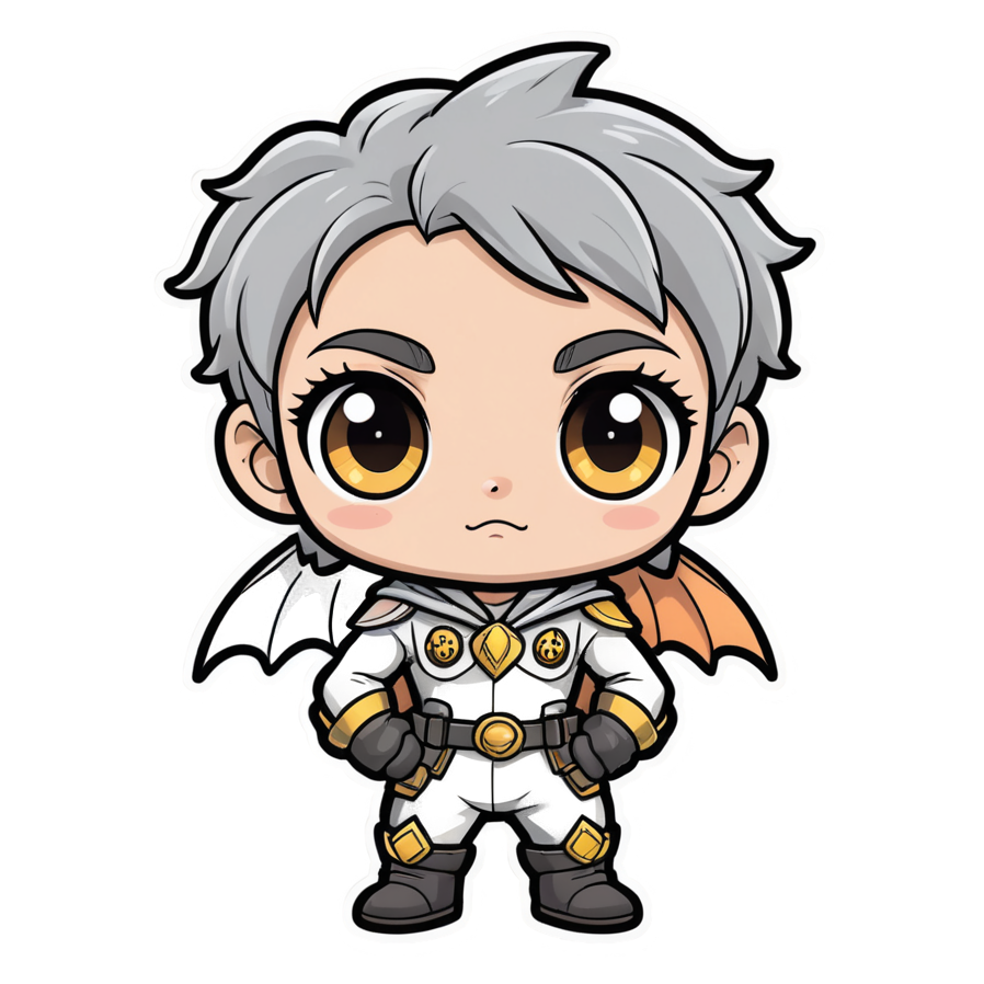 Mini Sidekick (kawaii) — superhero stickers
