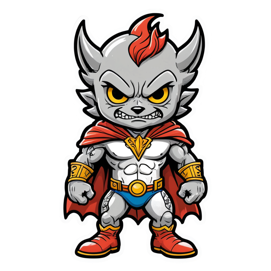 Mini Sidekick (tattoo) — superhero stickers