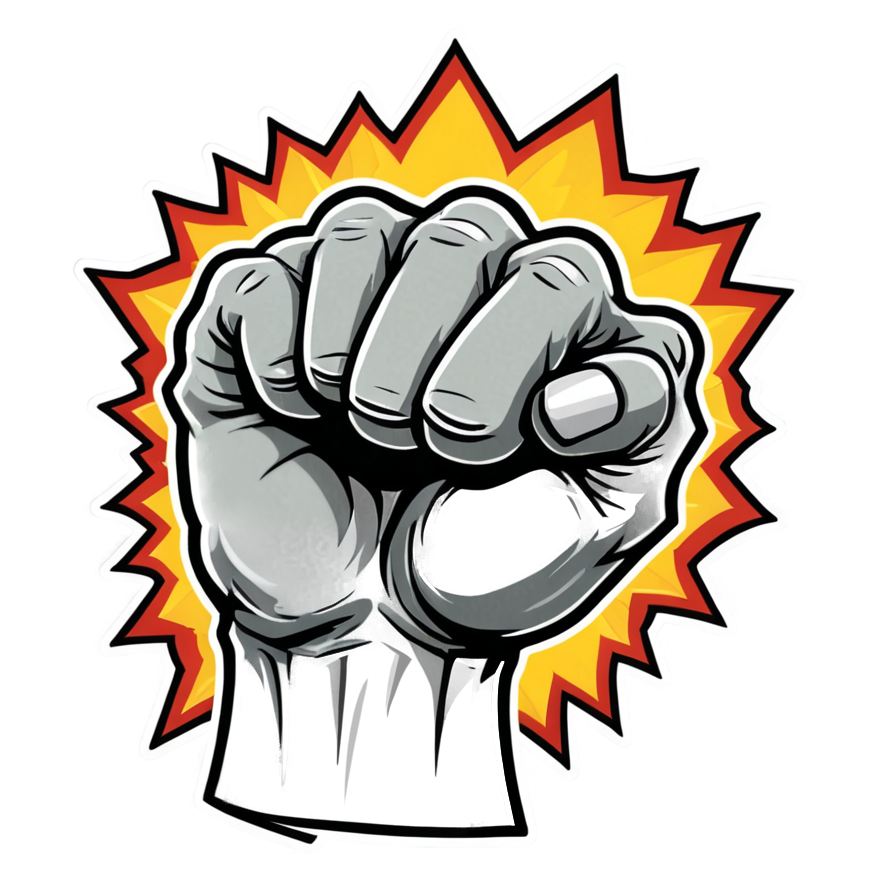 Power Fist (tattoo) — superhero stickers