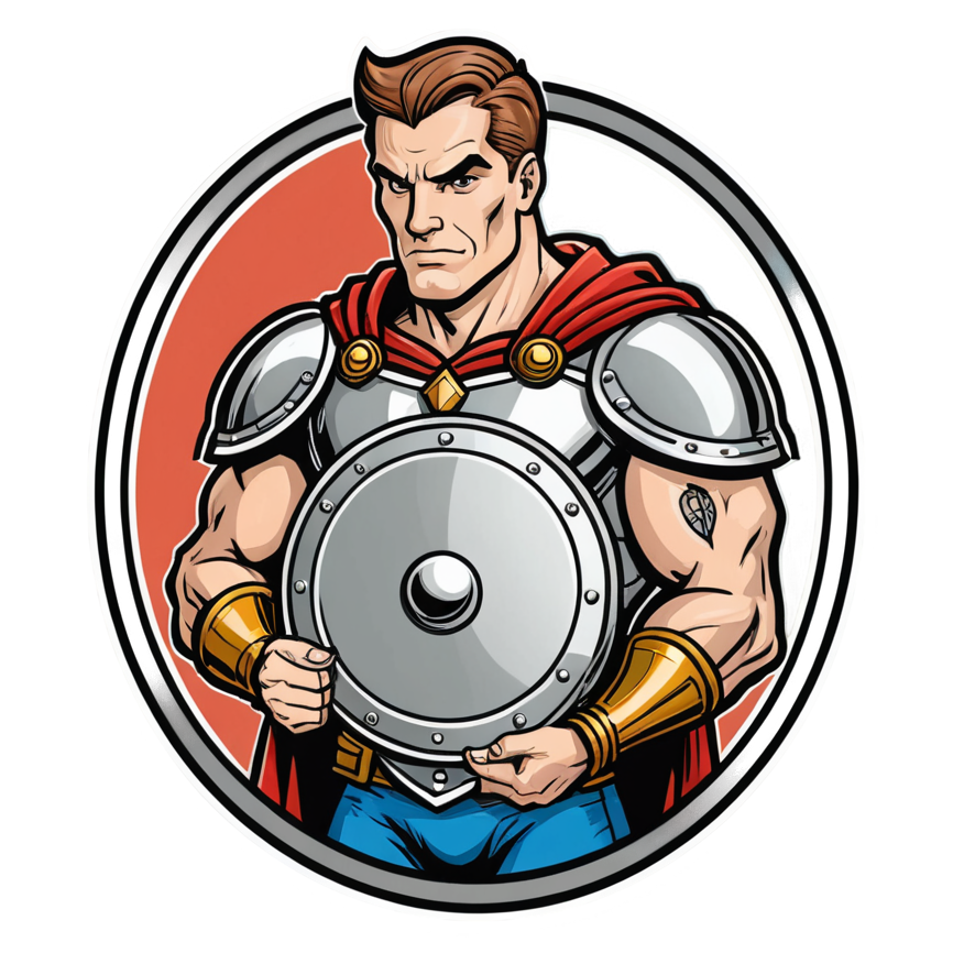 Shield Hero (tattoo) — superhero stickers