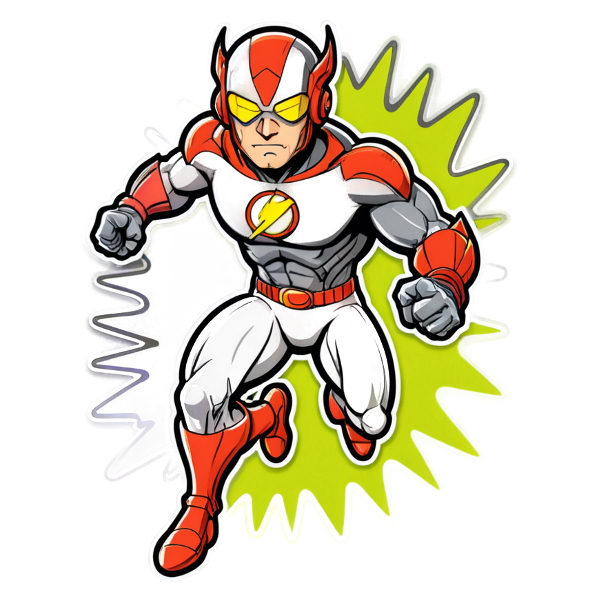 Speedster (neon) — superhero stickers