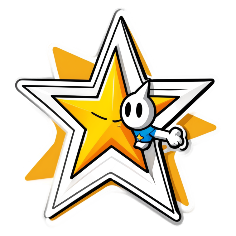 Star Guardian (lineart) — superhero stickers