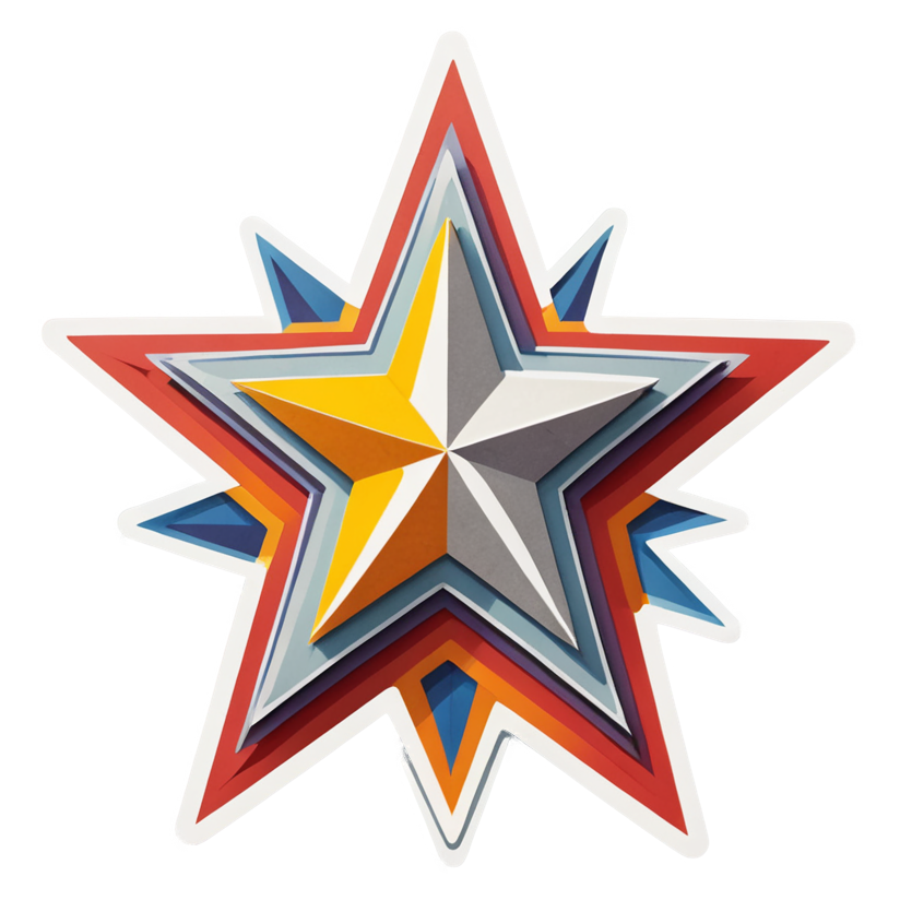 Star Guardian (papercut) — superhero stickers