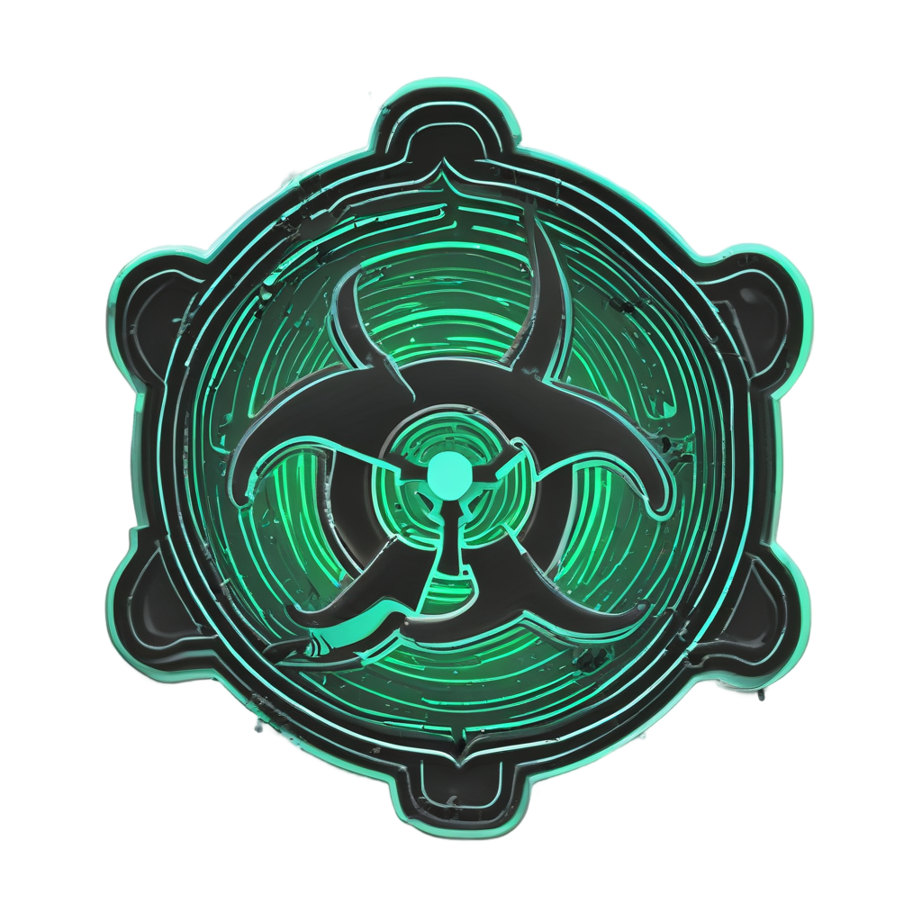 Holographic Biohazard Pulse — biohazard stickers