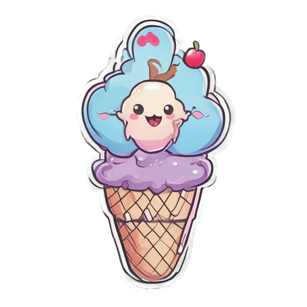 Ice Cream Eyeball — horror stickers