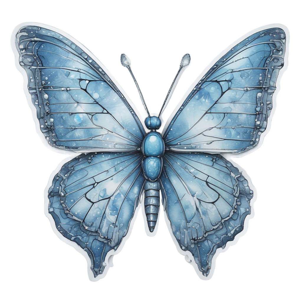 Ice Crystal Calavera — crystals & healing stickers