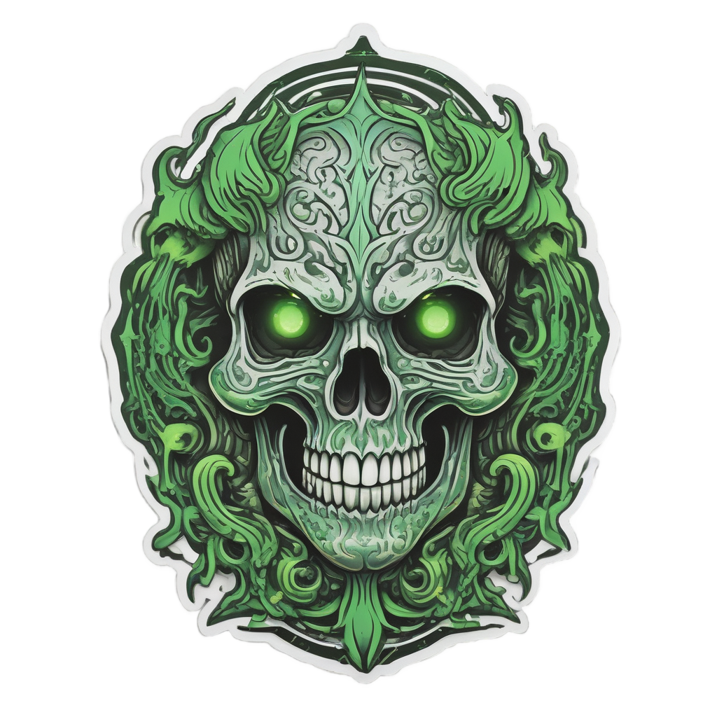 Inferno Wraith Skull — ghost stickers