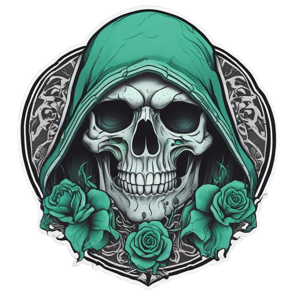 Jade Reaper Vigil — reaper skull stickers