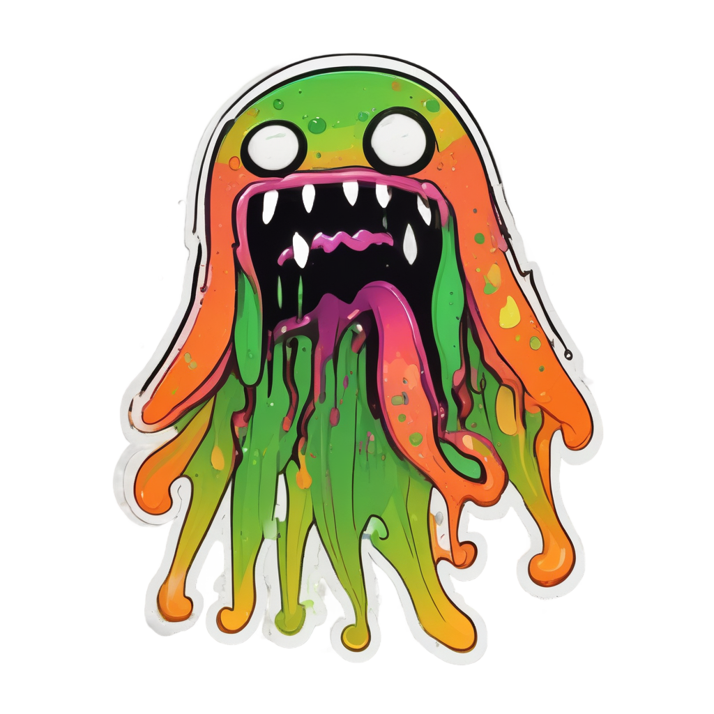 Jelly Splat Surprise — pastel blobs stickers