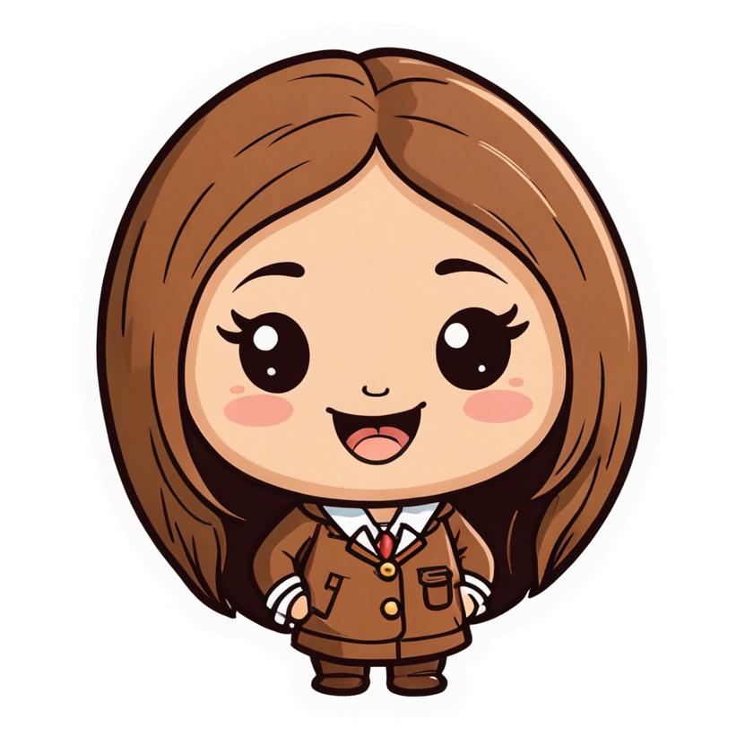Blushing Bean (retro) — kawaii stickers