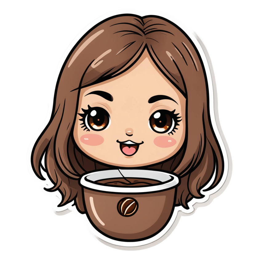 Blushing Bean (tattoo) — kawaii stickers