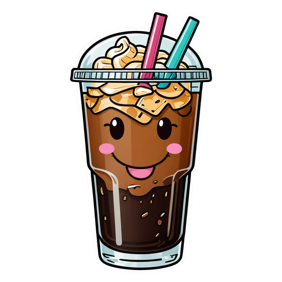 Cold Brew Cutie — kawaii stickers