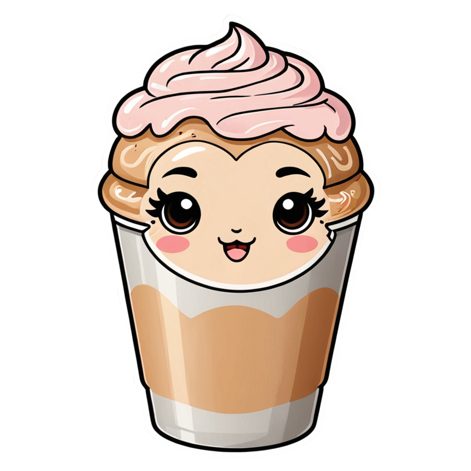 Happy Latte (kawaii) — kawaii stickers