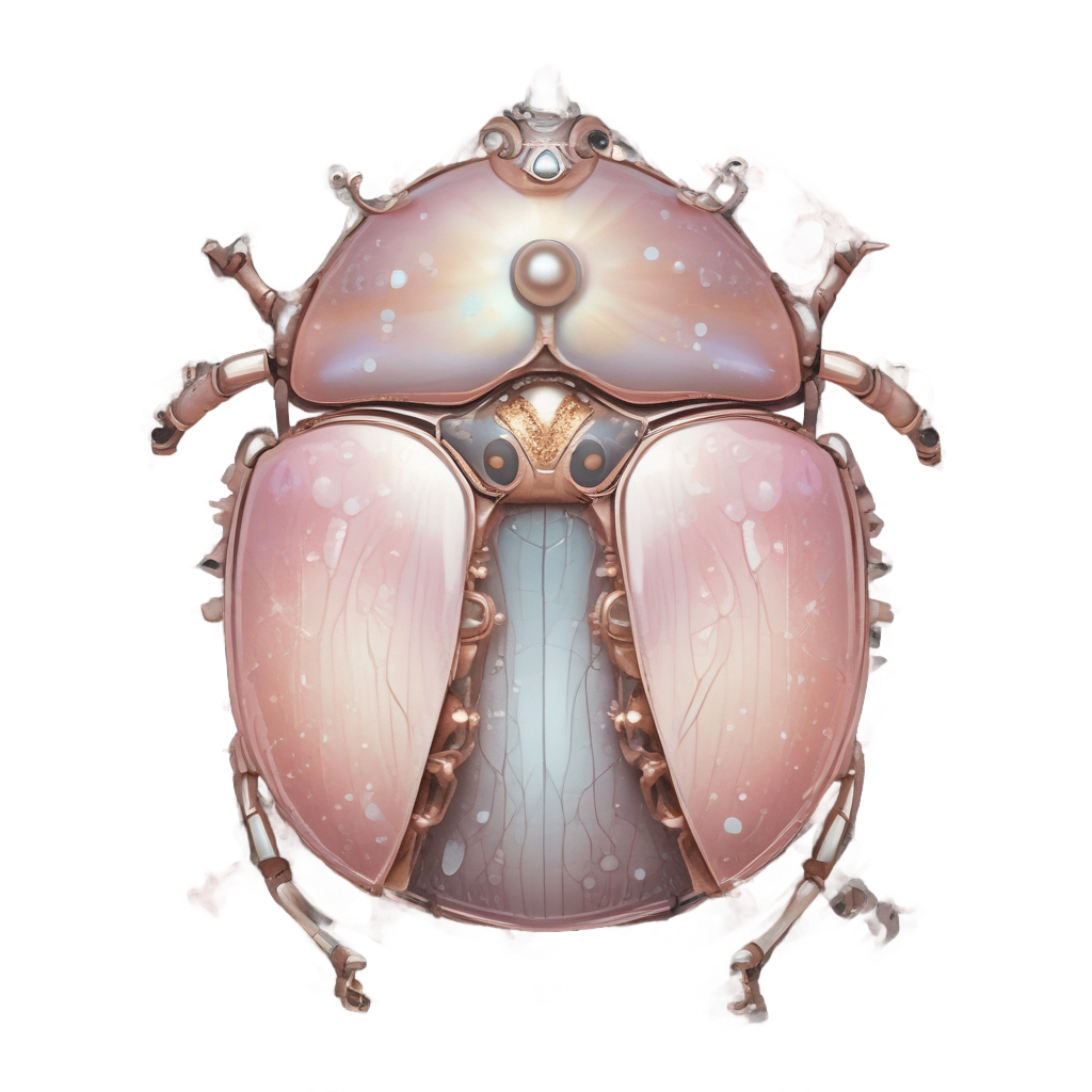 Ladybug with a Pearl — insects stickers