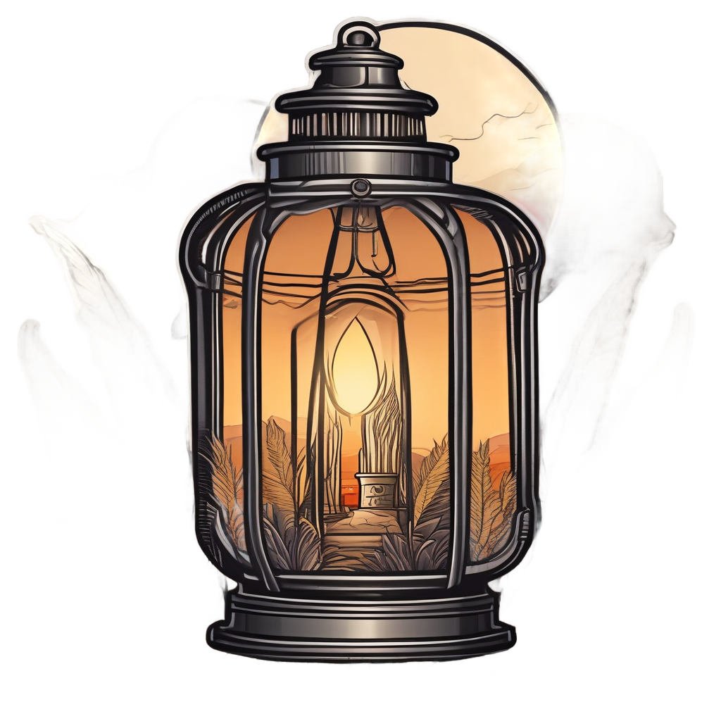 Lantern Plume Glow — boho nursery stickers
