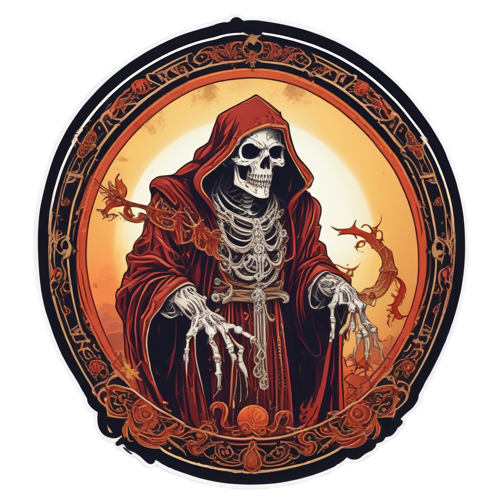 Lantern Reaper Rising — reaper skull stickers