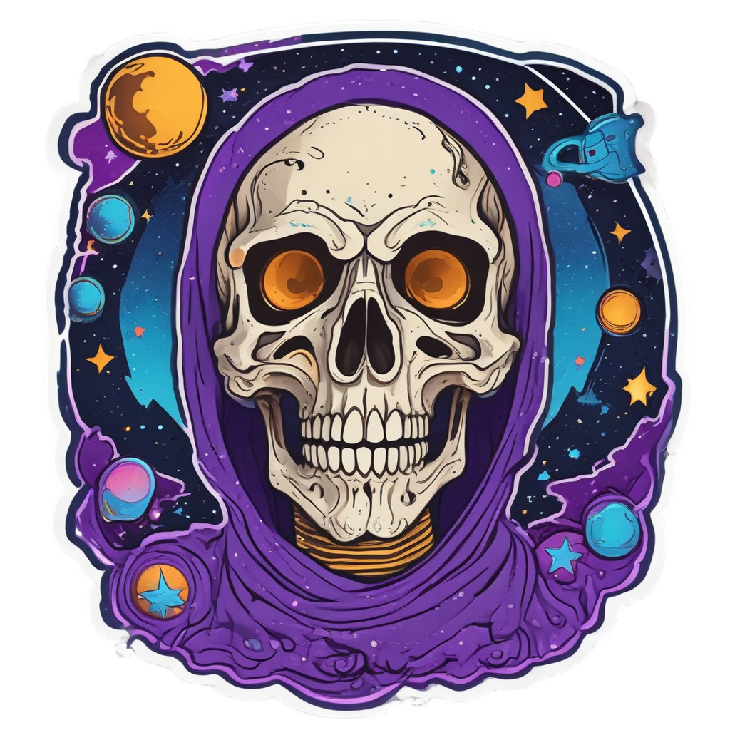Lantern Reaper Space — reaper skull stickers
