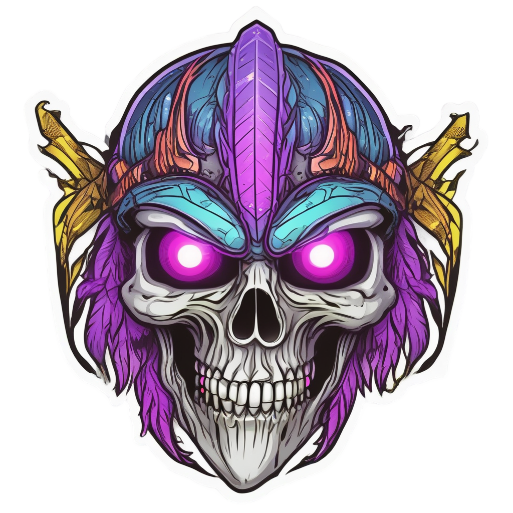 Laser Crest Legion — war-paint skull stickers