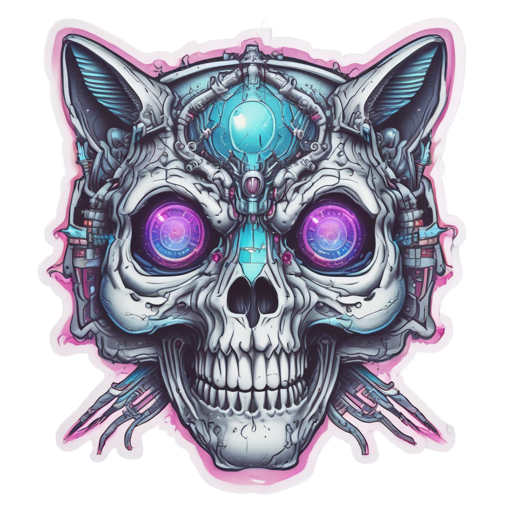 Laser Eyed Cyclops — cute skull stickers