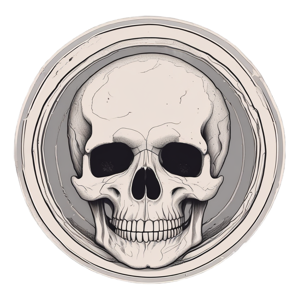 Last Quarter Sleep — mystical skull stickers
