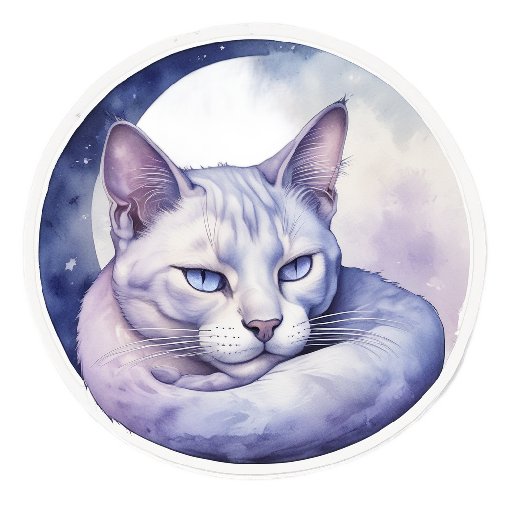 Lavender Siamese Dreamer — cats stickers