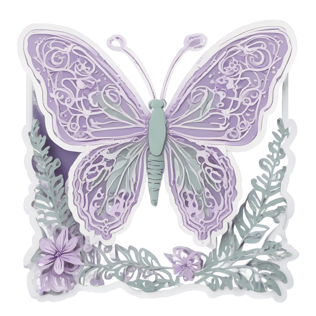 Lavender Twilight Dancer — insects stickers