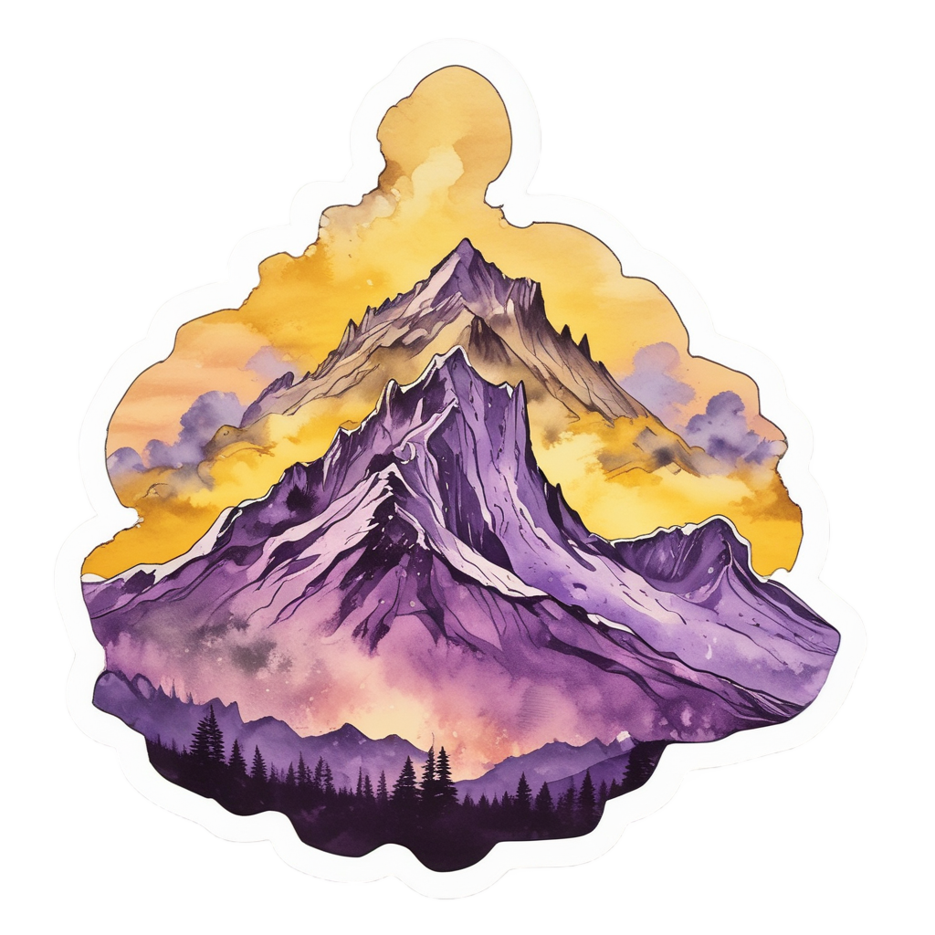 Lightning Bolt and Stormy Mountain — high voltage stickers