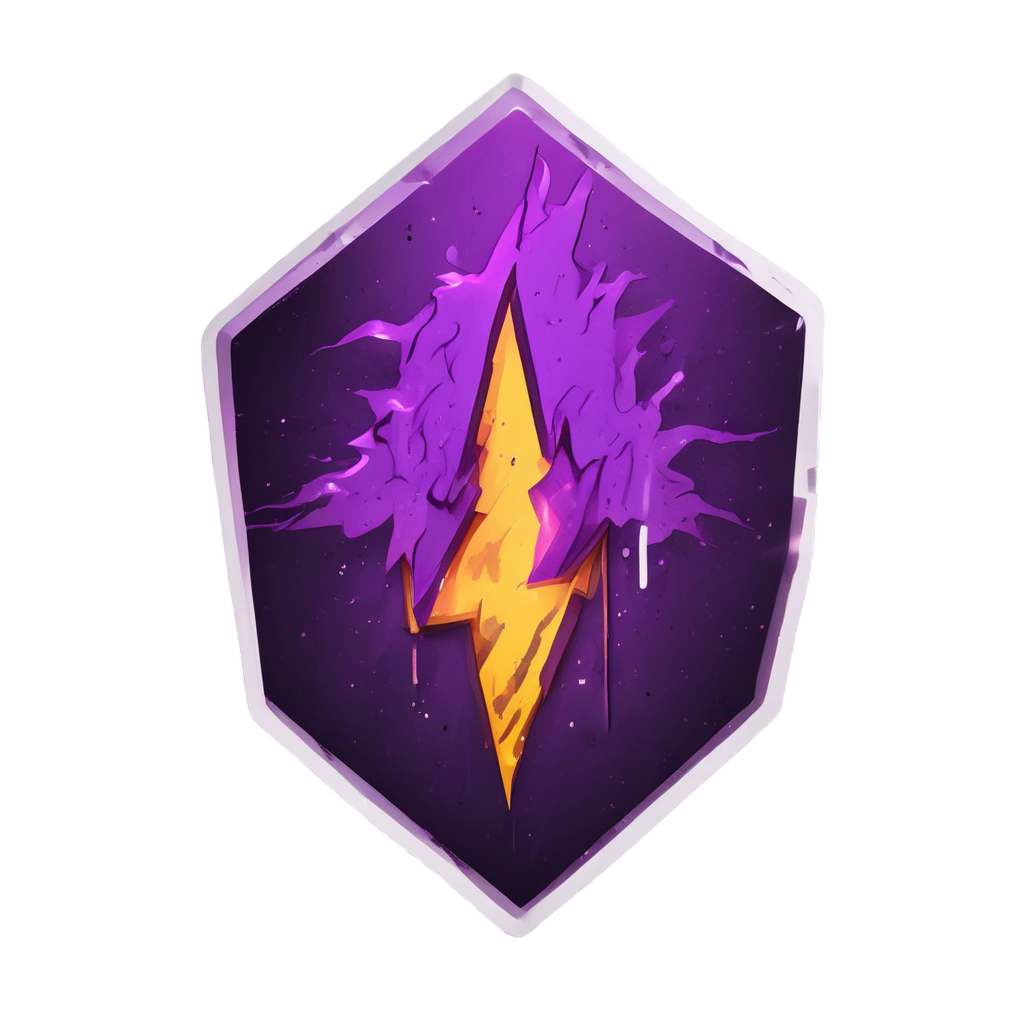 Lightning Bolt Hazard — warning signage stickers