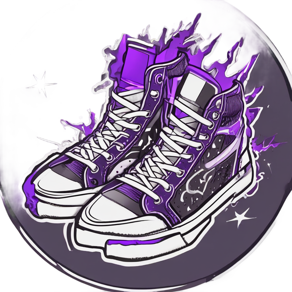Lightning Dance Shoes — high voltage stickers