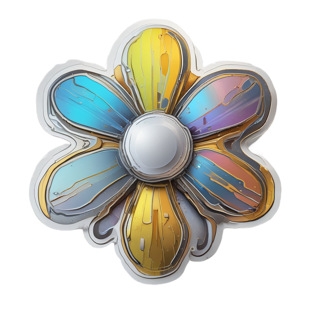 Liquid Metal Trefoil — radioactive stickers