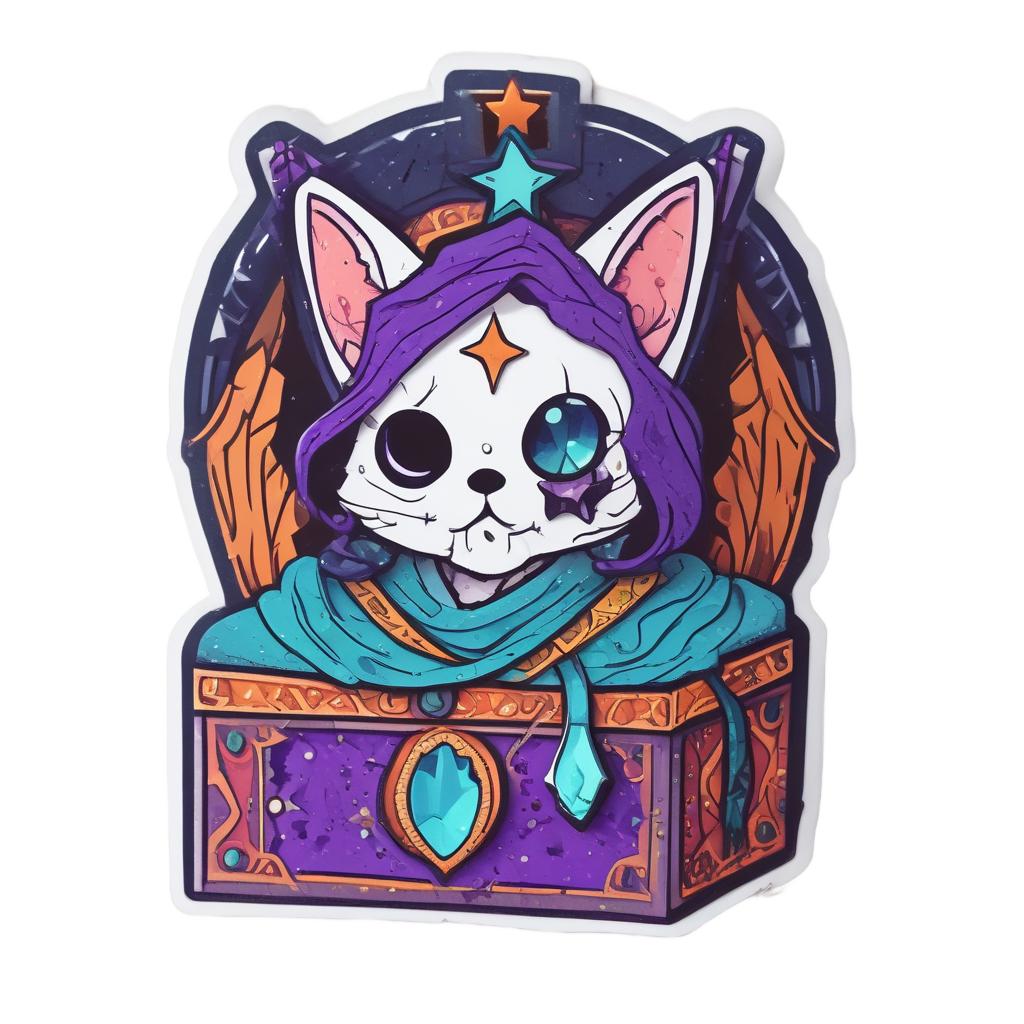 Litter Box Sorcerer — witchy & occult stickers
