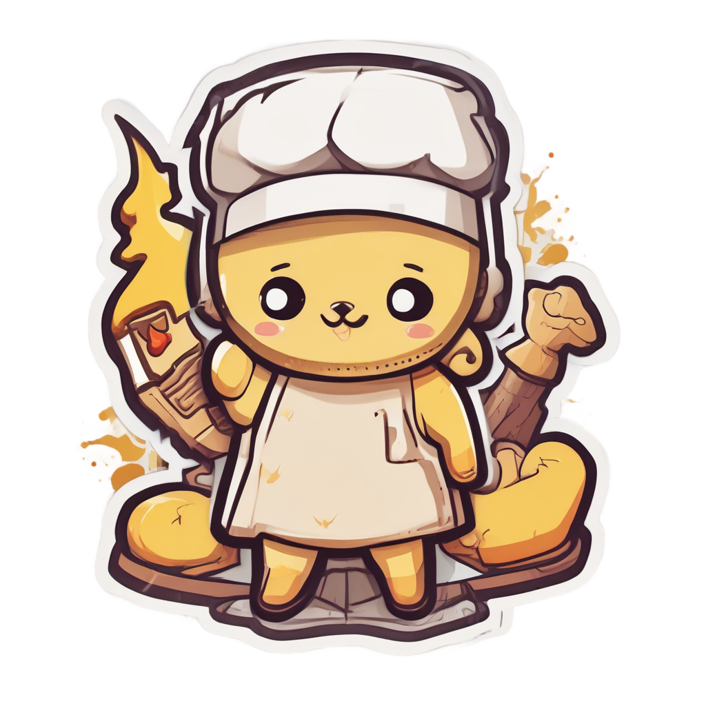 Little Bolt Baker — high voltage stickers
