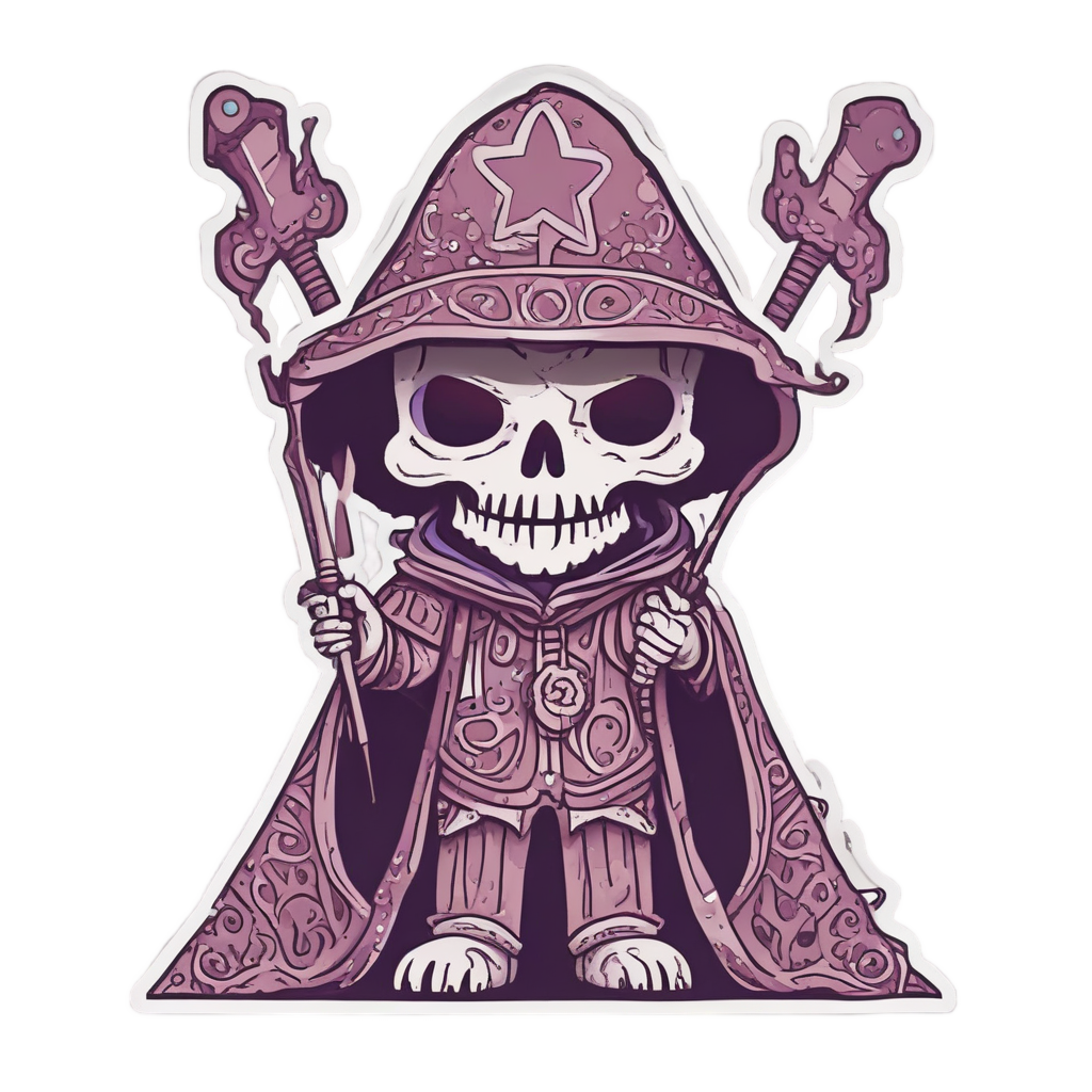 Lone Star Wanderer — cute skull stickers