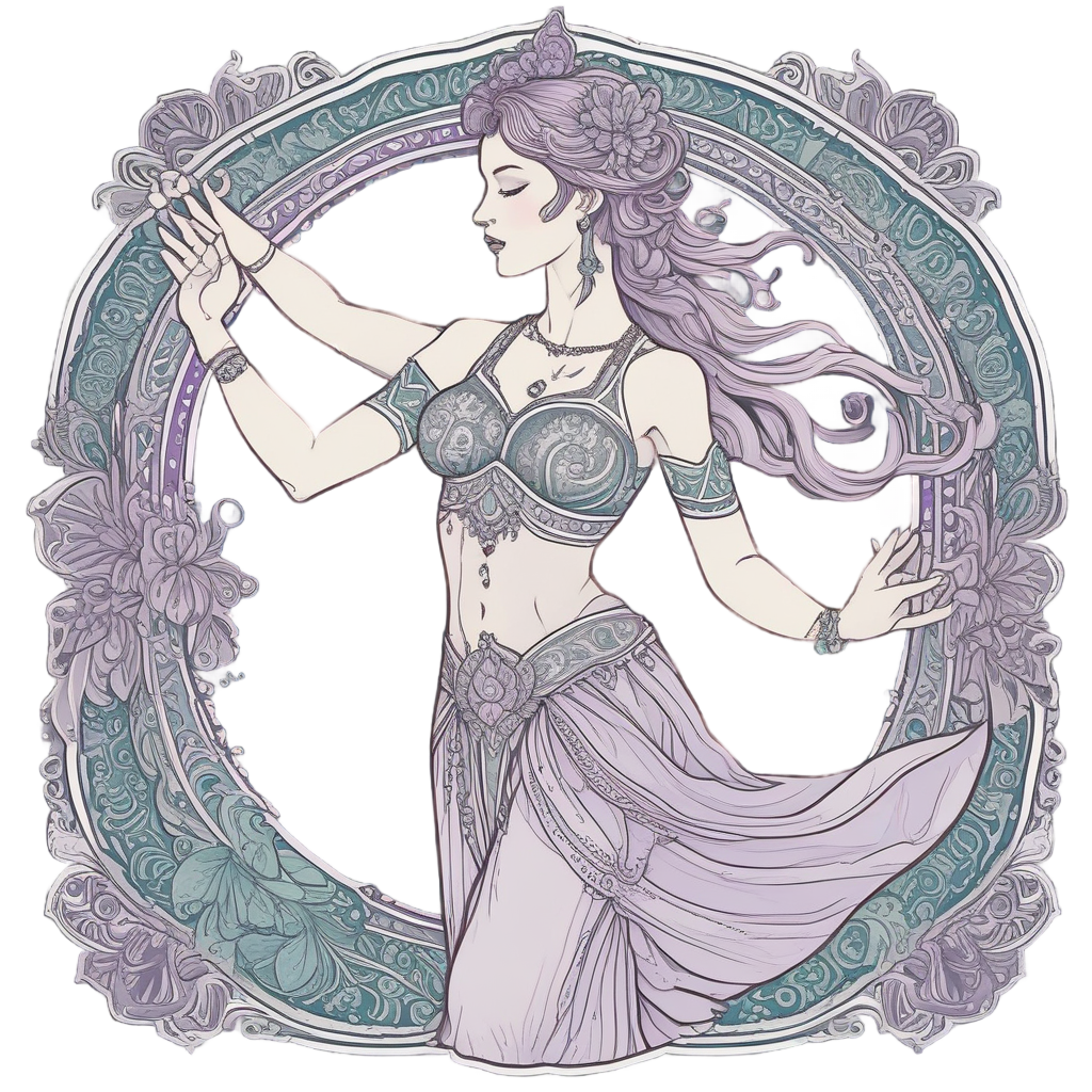 Lotus Dancer Arch — boho nursery stickers